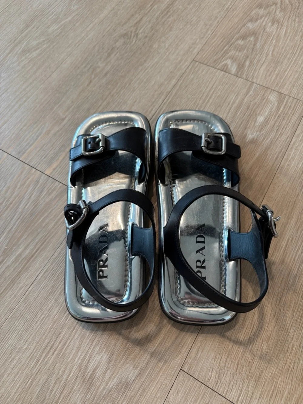 Prada Silver Sandal - Picture 3 of 5